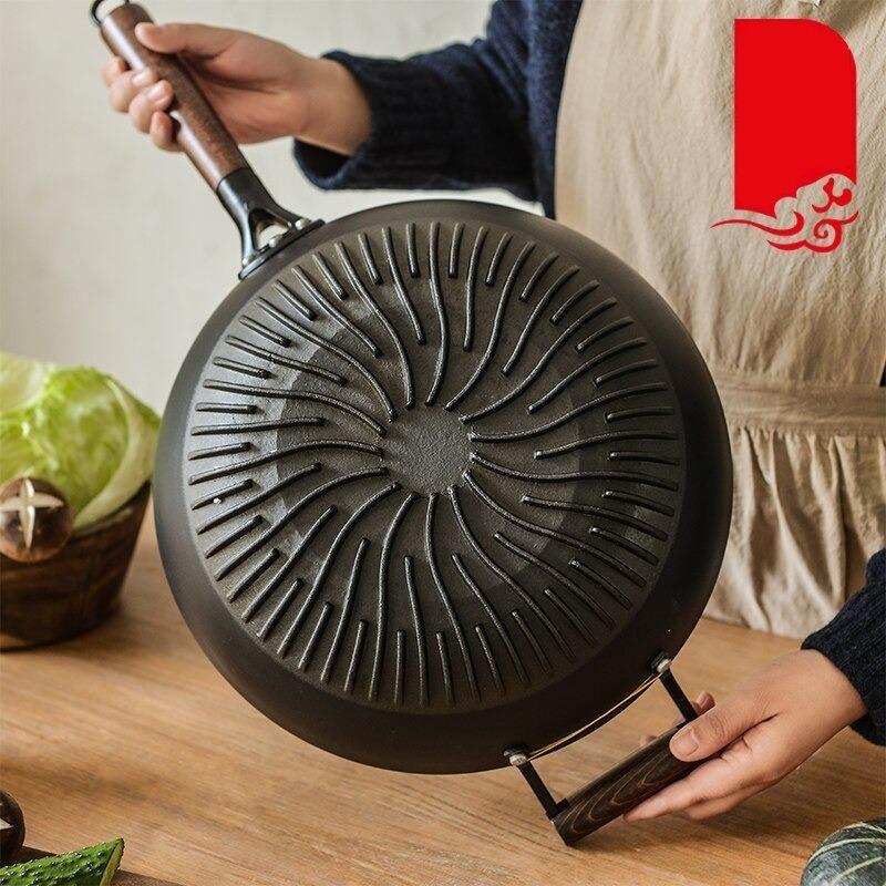 Wok en Fonte Induction Manche