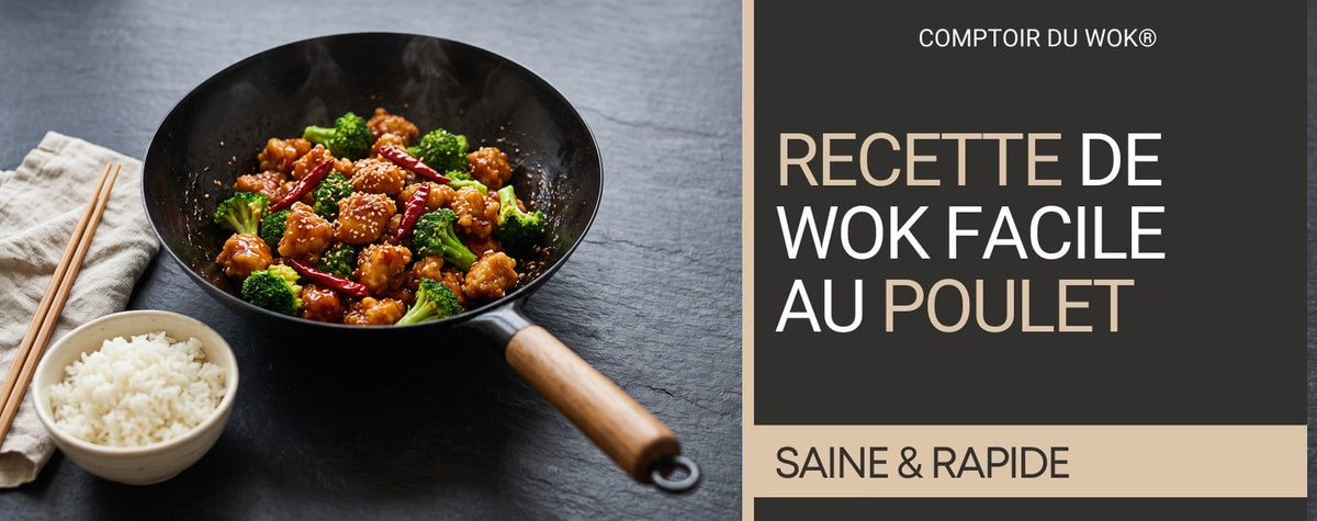 Poulet Général Tso au brocoli, version facile au wok