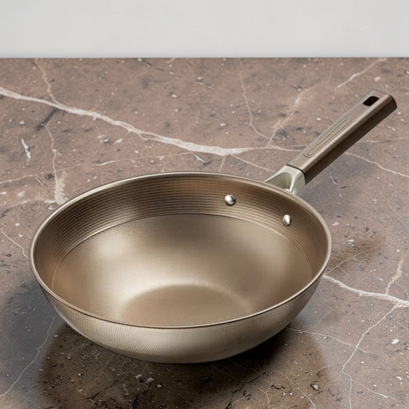 Wok antiadhésif titane induction