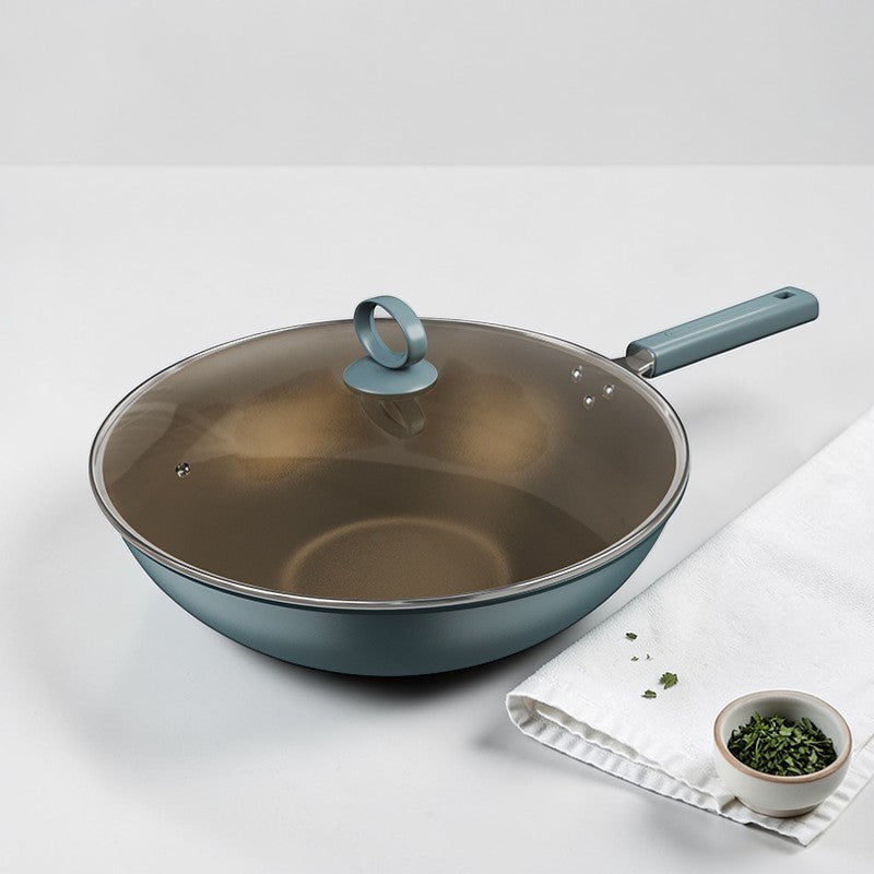 Wok avec couvercle