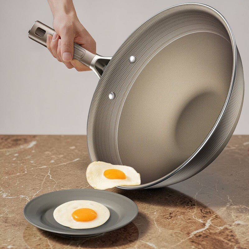Wok antiadhésif titane induction