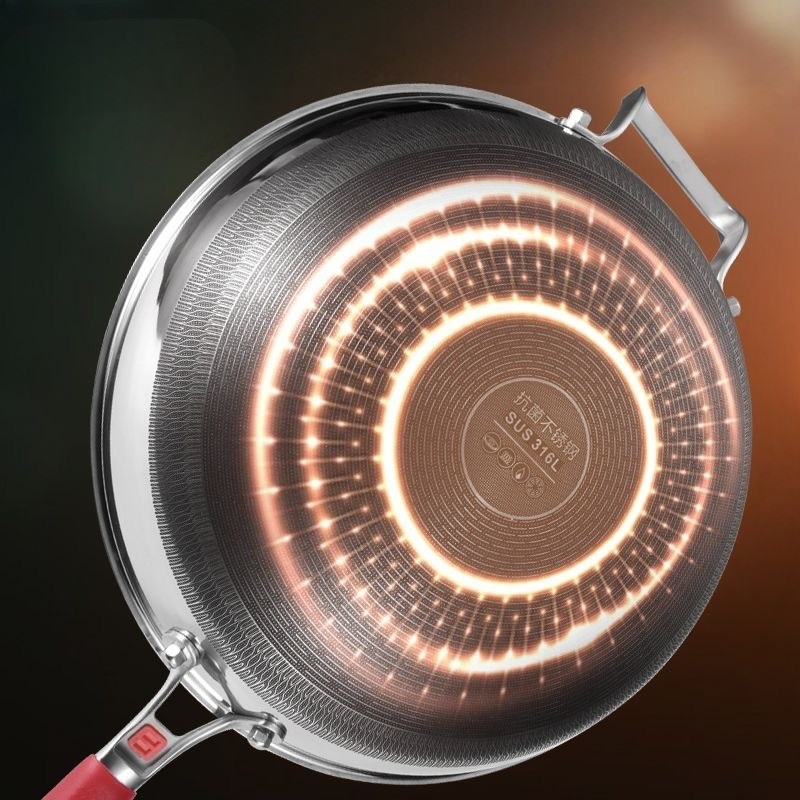Wok Inox 410 Antiadhésif