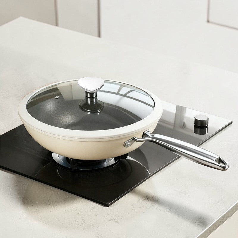 Wok blanc induction