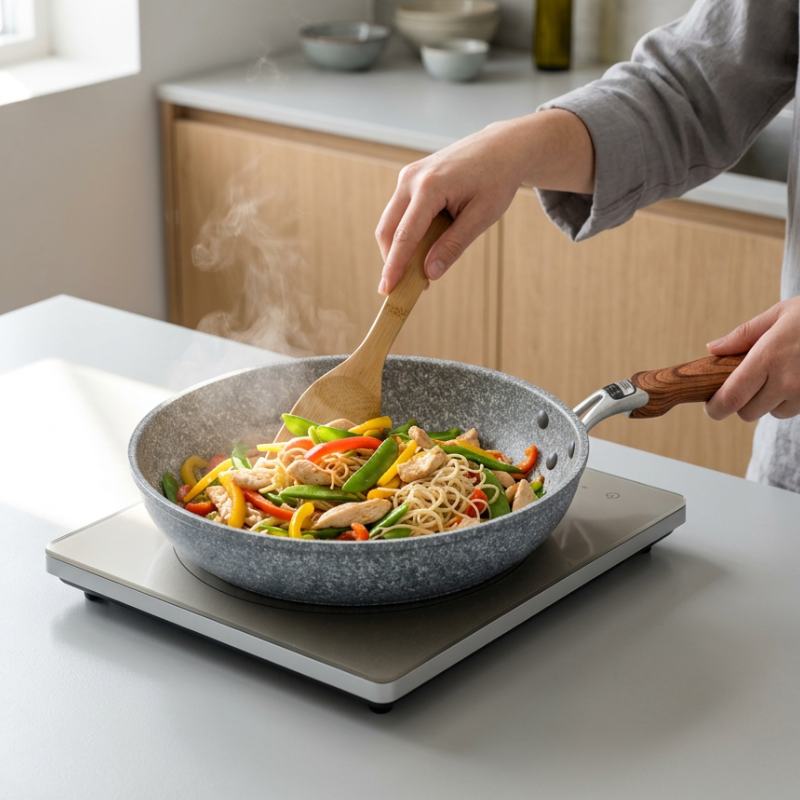 Wok céramique haute température