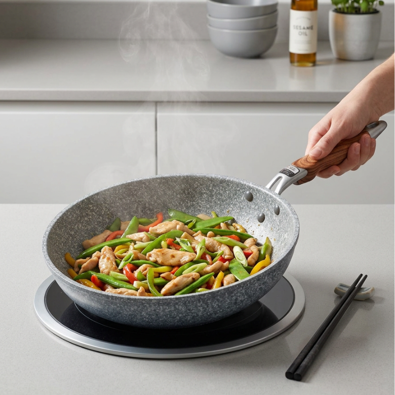 Wok céramique haute température