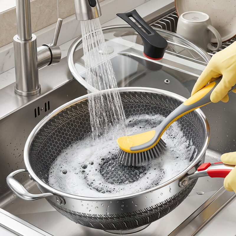 Wok Inox 410 Antiadhésif