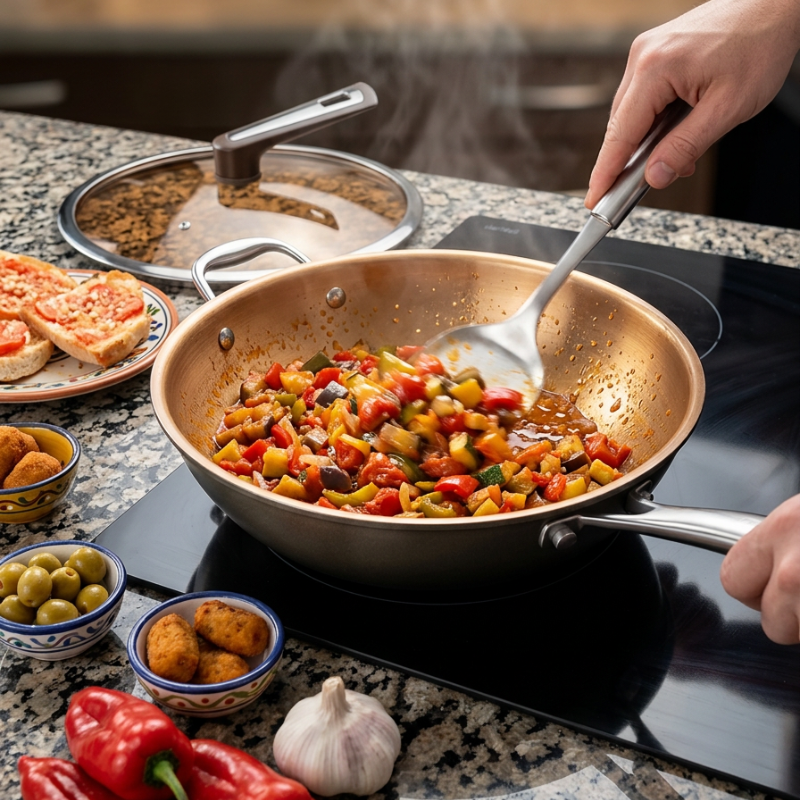 Wok inox haut de gamme