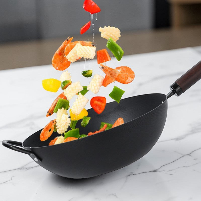 Wok sans revêtement induction