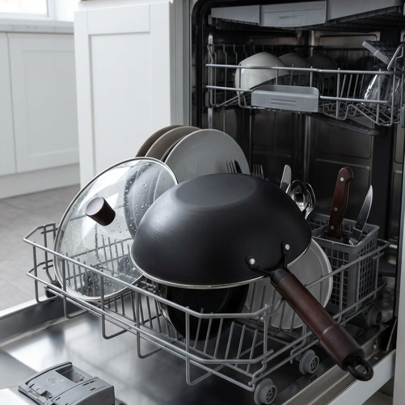 Wok sans revêtement induction