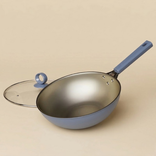 Wok avec couvercle