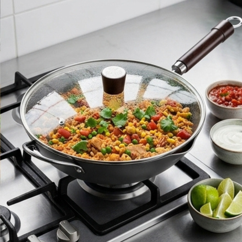Wok antiadhésif sans PFOA