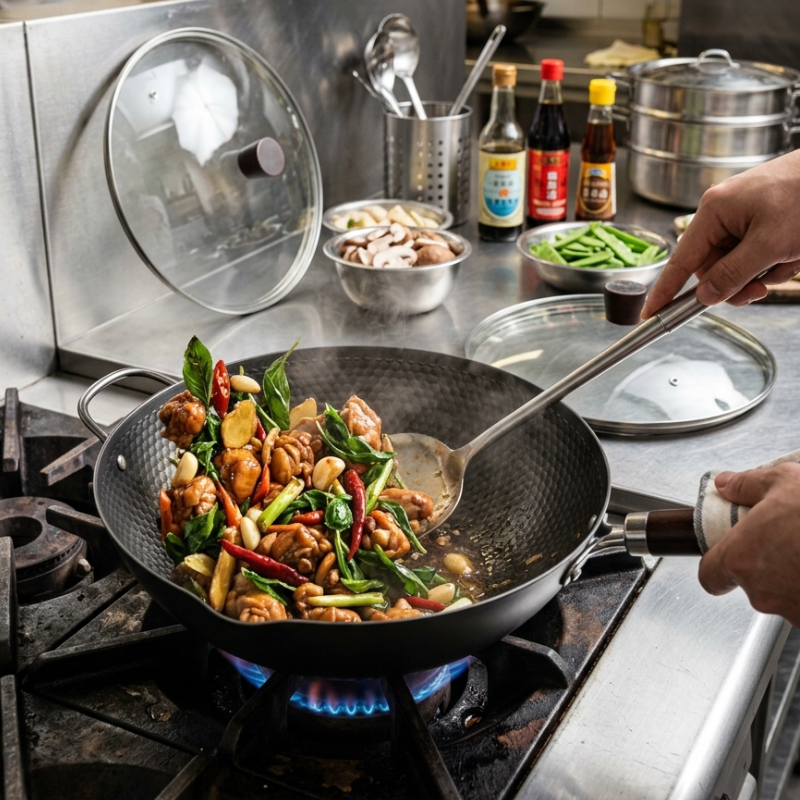 Wok antiadhésif sans PFOA