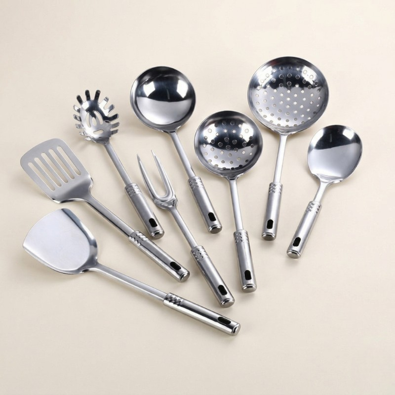 Kit ustensiles wok inox