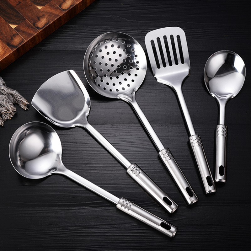 Kit ustensiles wok inox