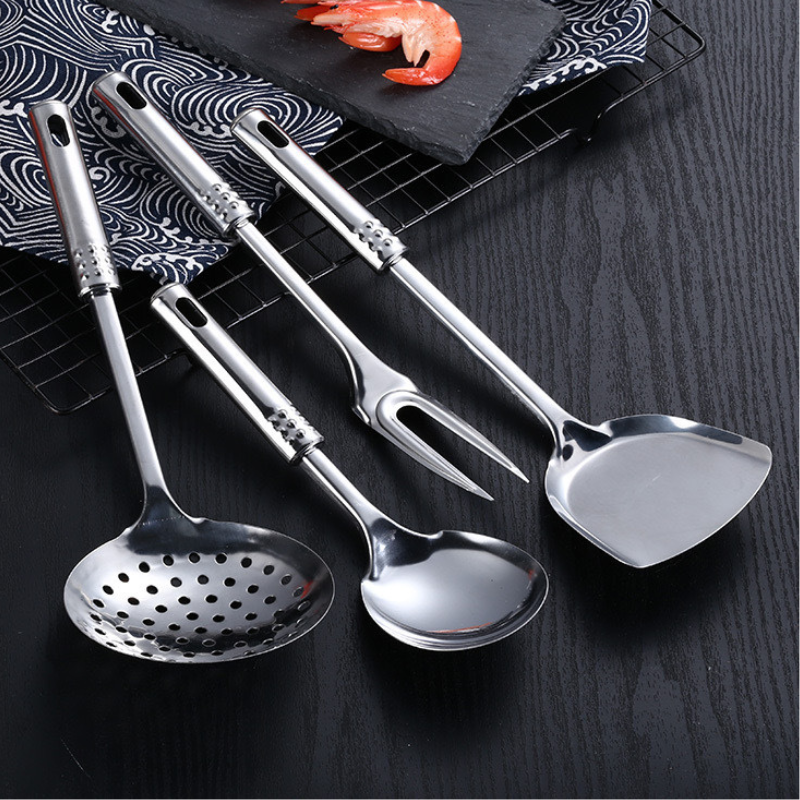 Kit ustensiles wok inox