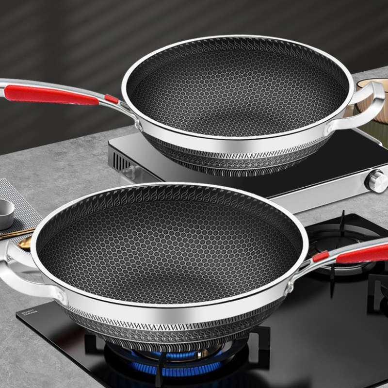 Wok Inox 410 Antiadhésif