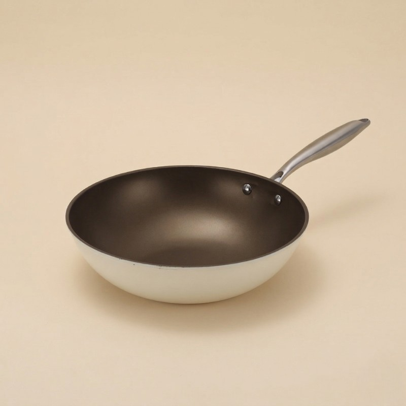 Wok blanc induction