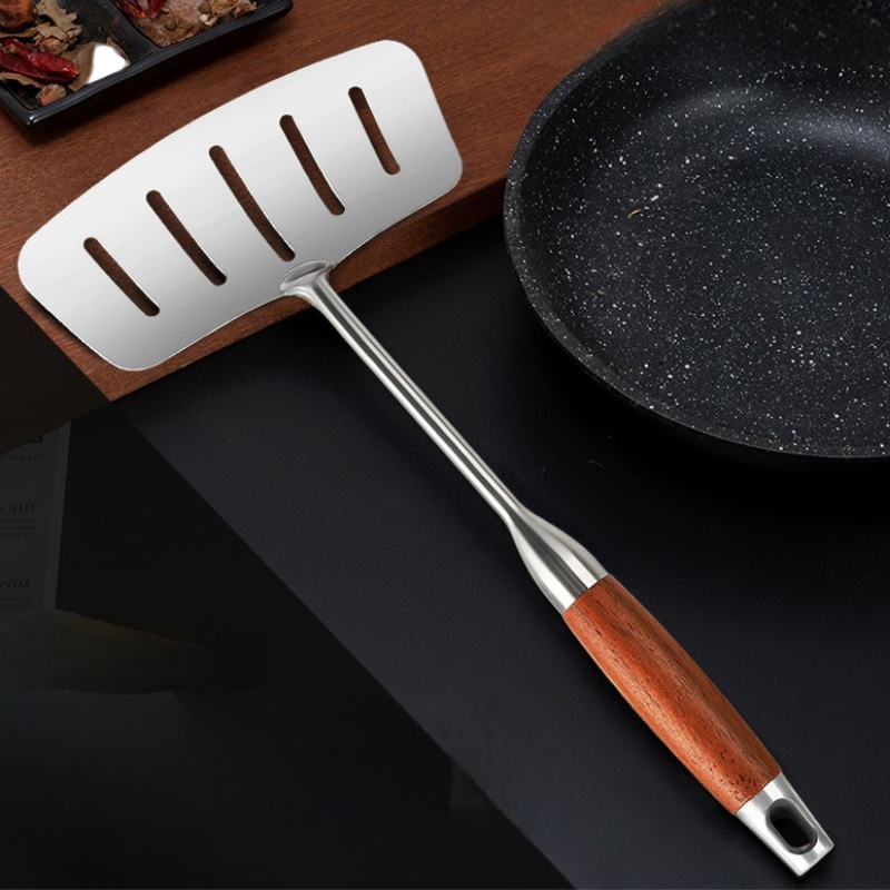 Spatule wok inox