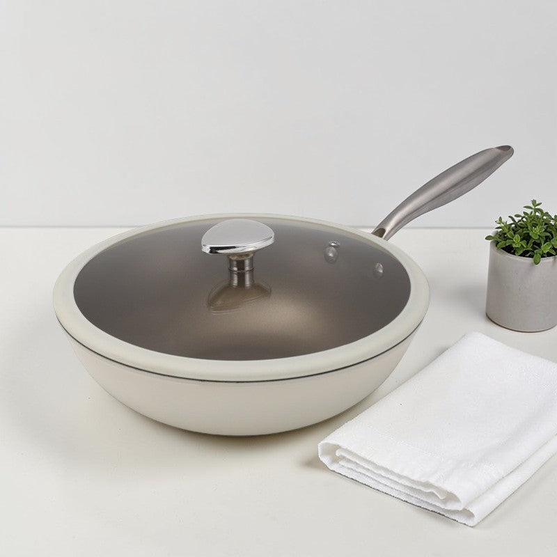 Wok blanc induction