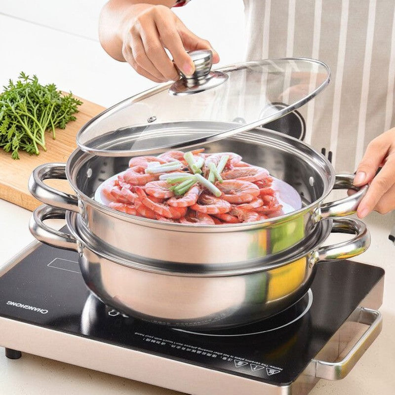 Set wok cuiseur vapeur