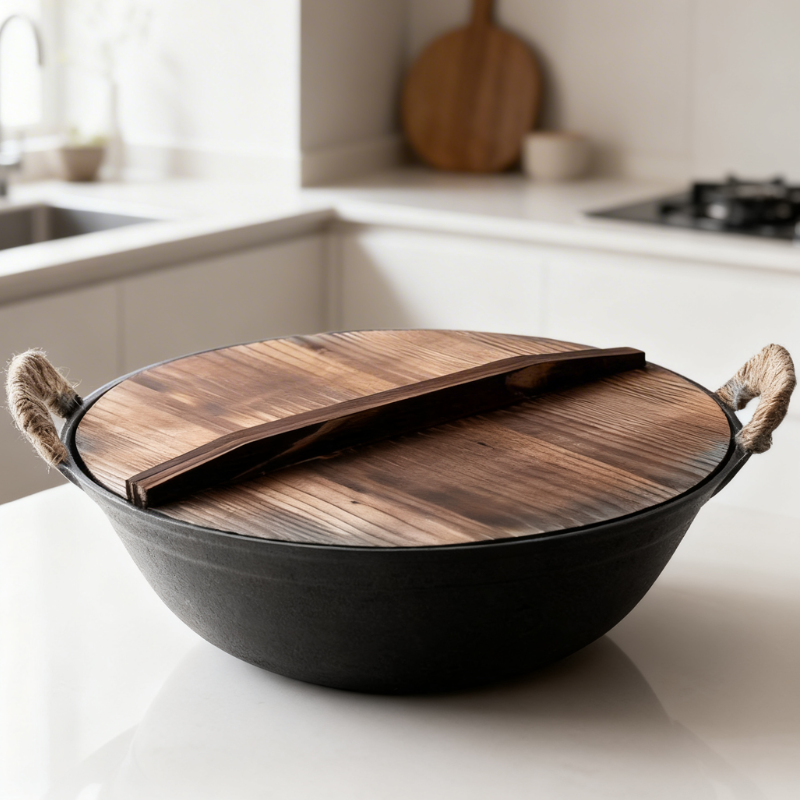 Le Ontake Wok en Fonte