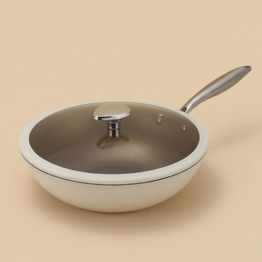 Wok blanc induction