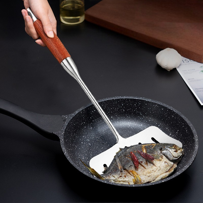 Spatule wok inox
