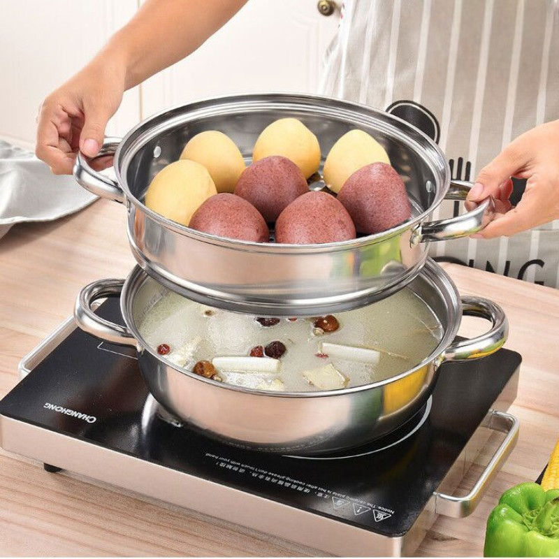 Set wok cuiseur vapeur