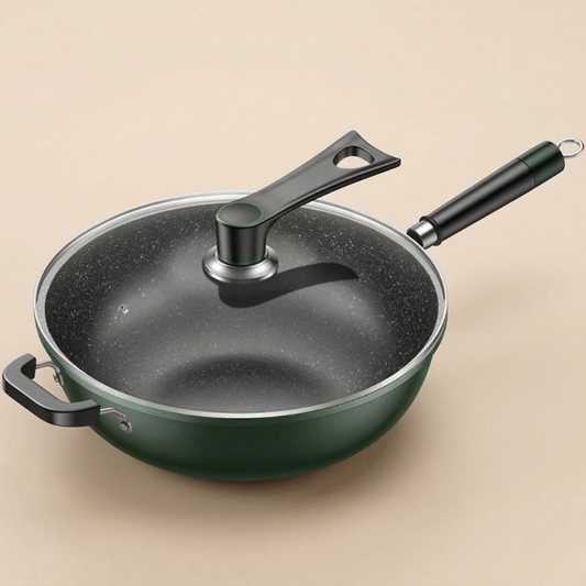 Wok vert foncé