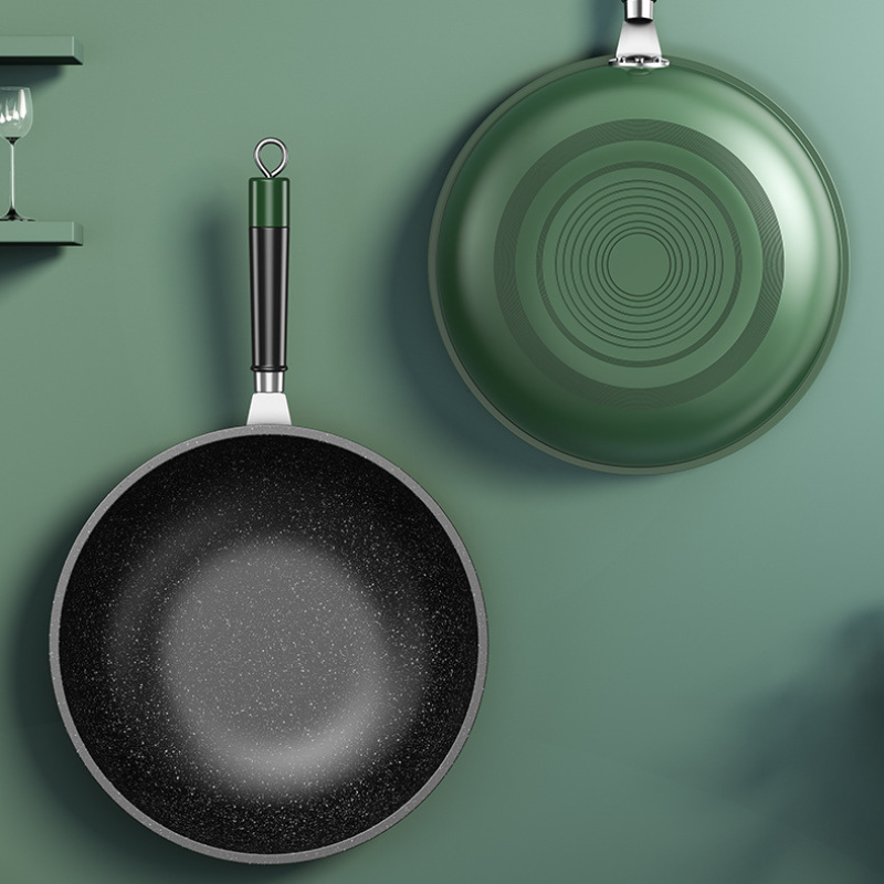 Wok vert foncé