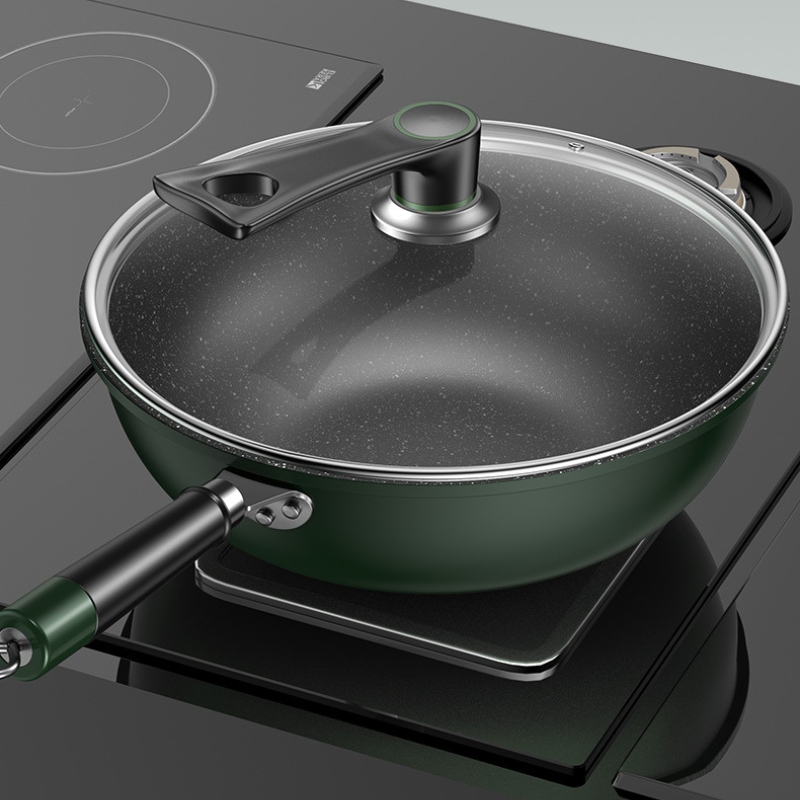 Wok vert foncé