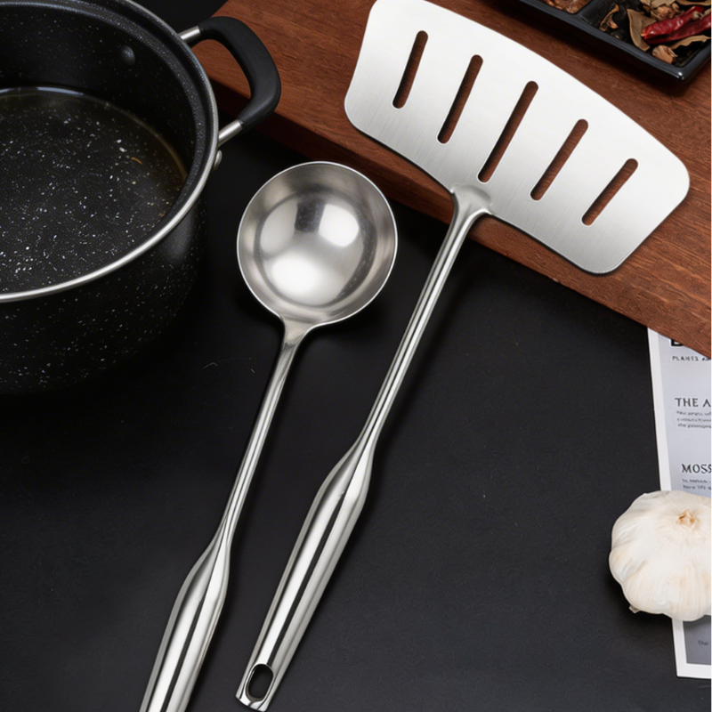 Spatule wok inox
