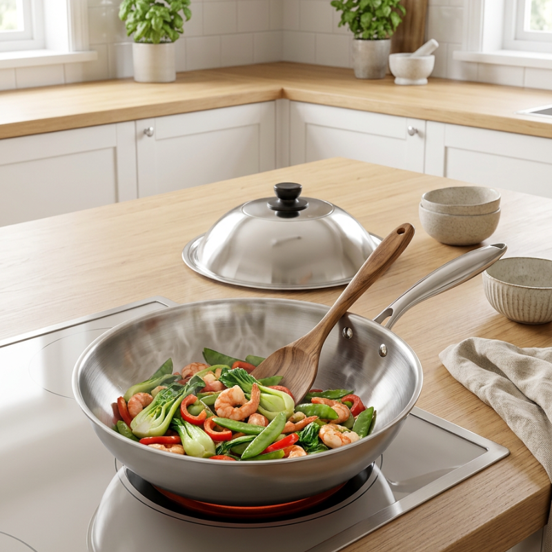 Wok acier