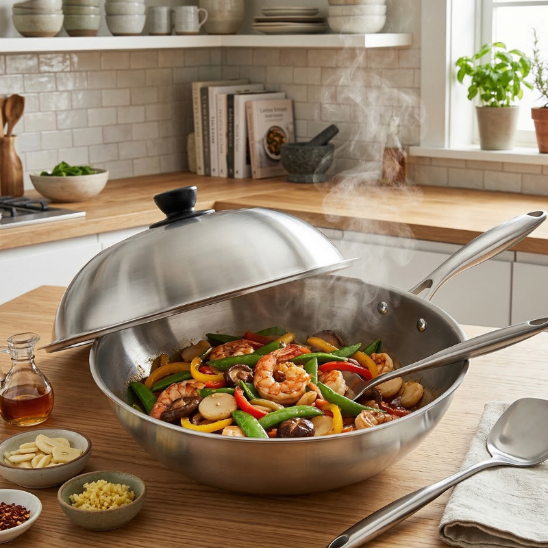 Wok acier