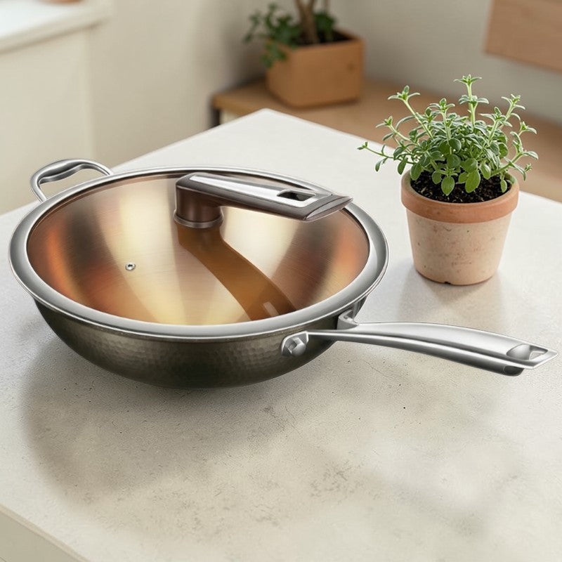 Wok inox haut de gamme