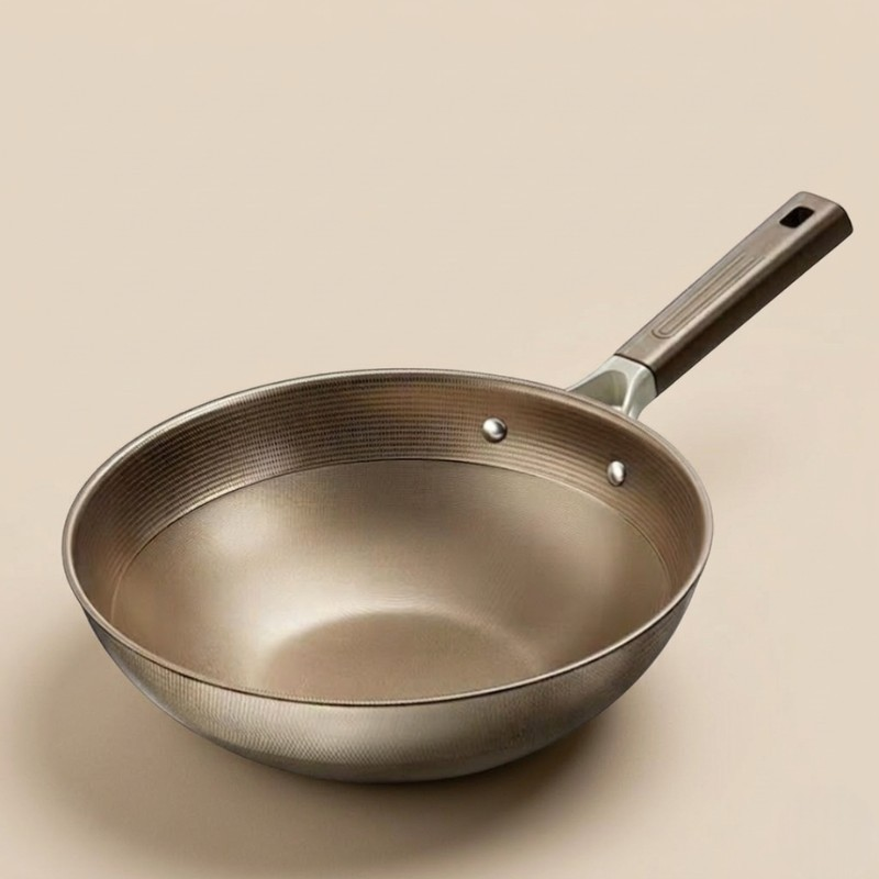 Wok antiadhésif titane induction