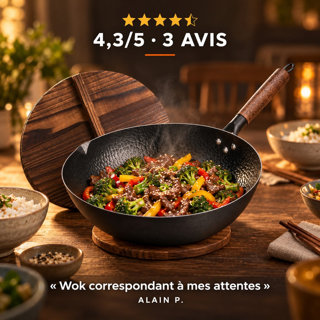Le Zao Wok Traditionnel, 4,3/5 · 3 AVIS · « Wok correspondant à mes attentes » · Alain P.
