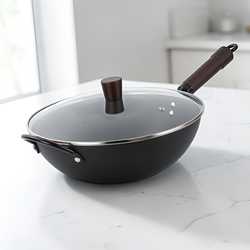 Wok sans revêtement induction