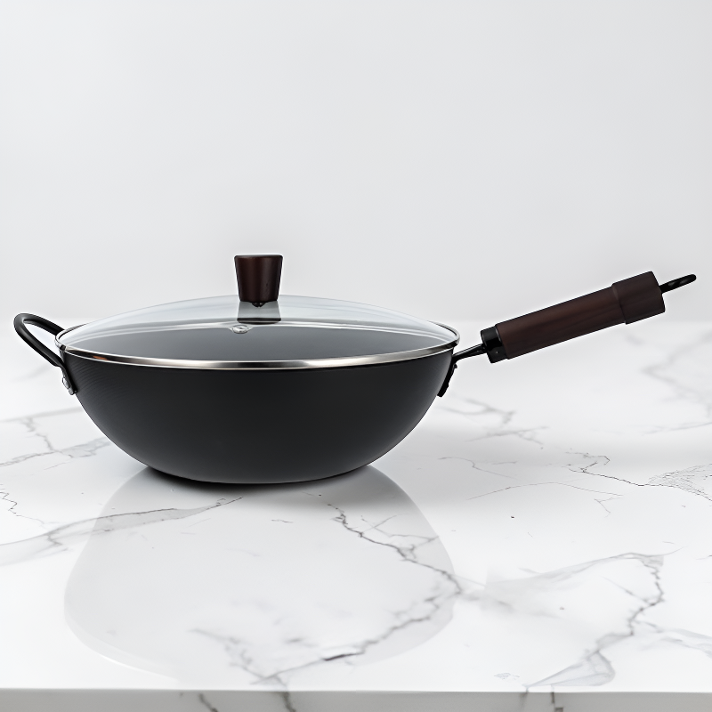 Wok sans revêtement induction