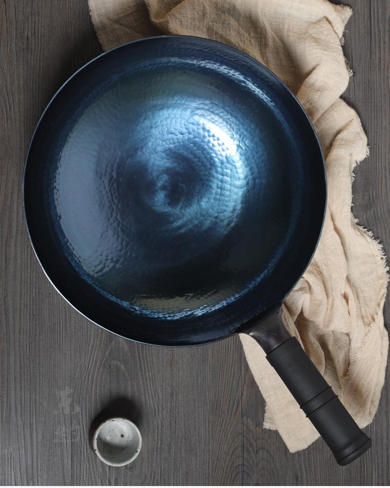 Wok Traditionnel Bleu