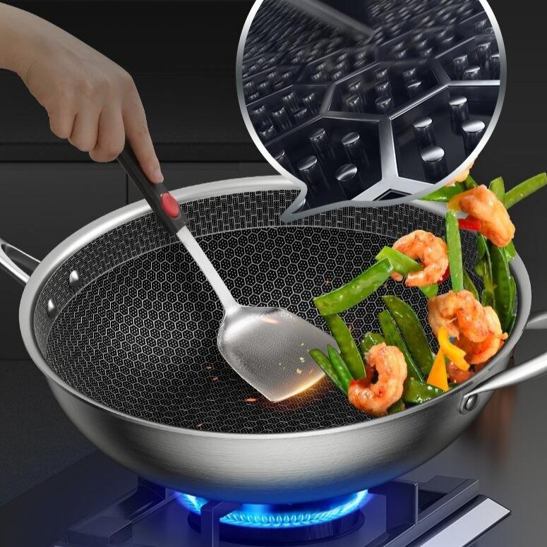 Wok Cuisson à Gaz Inox