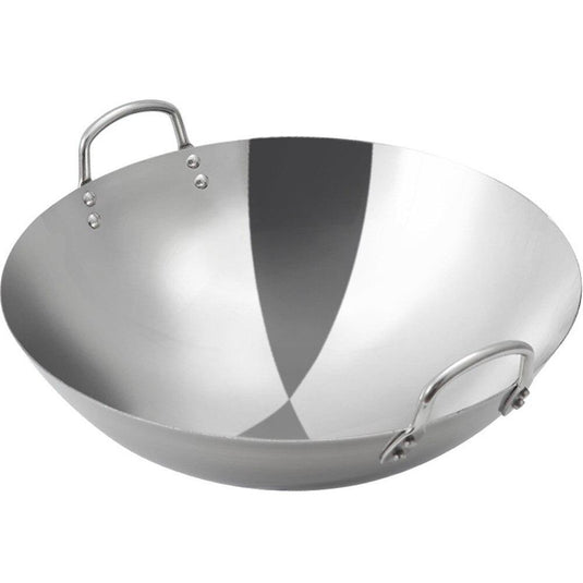 Wok en Acier Inoxydable avec revêtement Professionnel Ø 30 cm Convient au  Four jusqu'à Max. 240°C également pour Les plaques à Induction, y Compris  pour Une Utilisation Professionnelle. : : Cuisine et