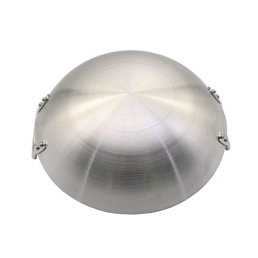 Le Tate Wok de 36 cm en acier inoxydable avec deux poignées métalliques