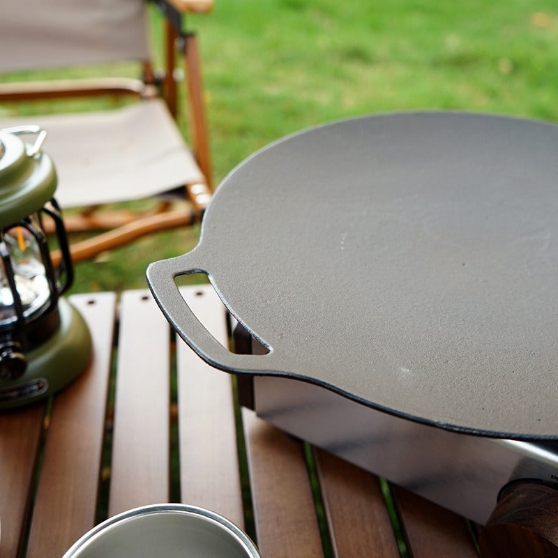 Poêle À Frire Plaque De Cuisson En Bois Poêle Wok En Acier Inoxydable Poêle À Frire Plaque De Cuisson En Bois Poêle Wok En Acier Inoxydable