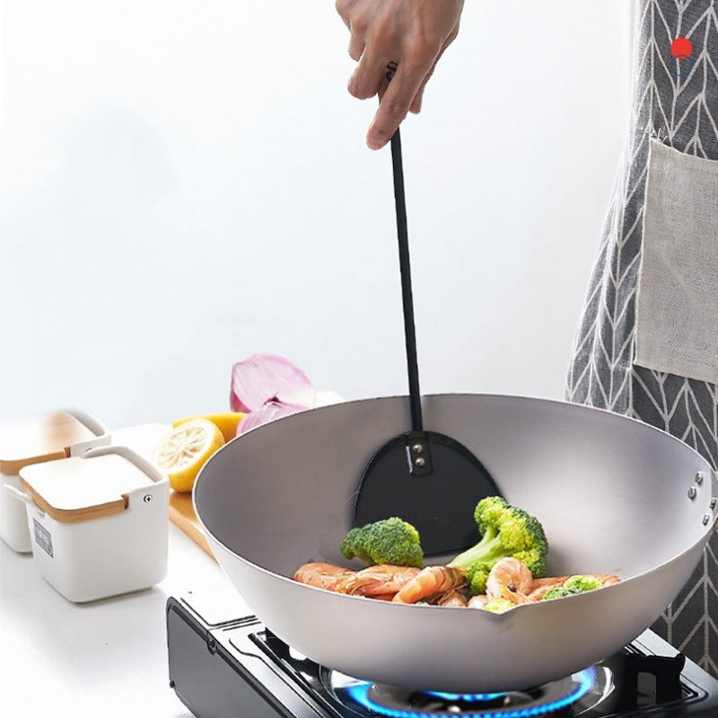 Wok avec Poignée Bois