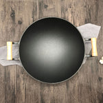 Wok en Fonte pour Barbecue